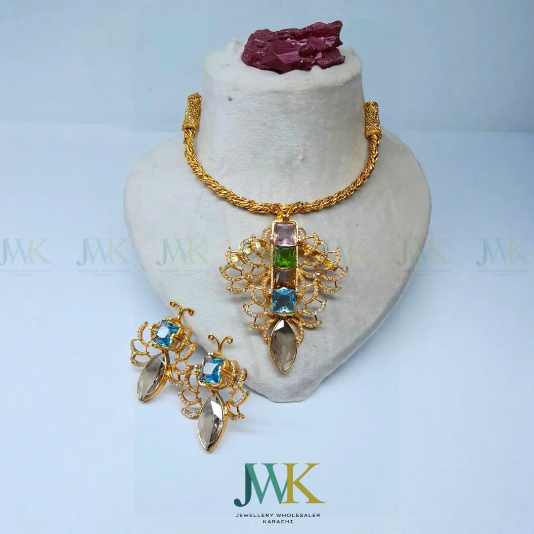 Butterfly Hasli Set | Jewellery by ayeza