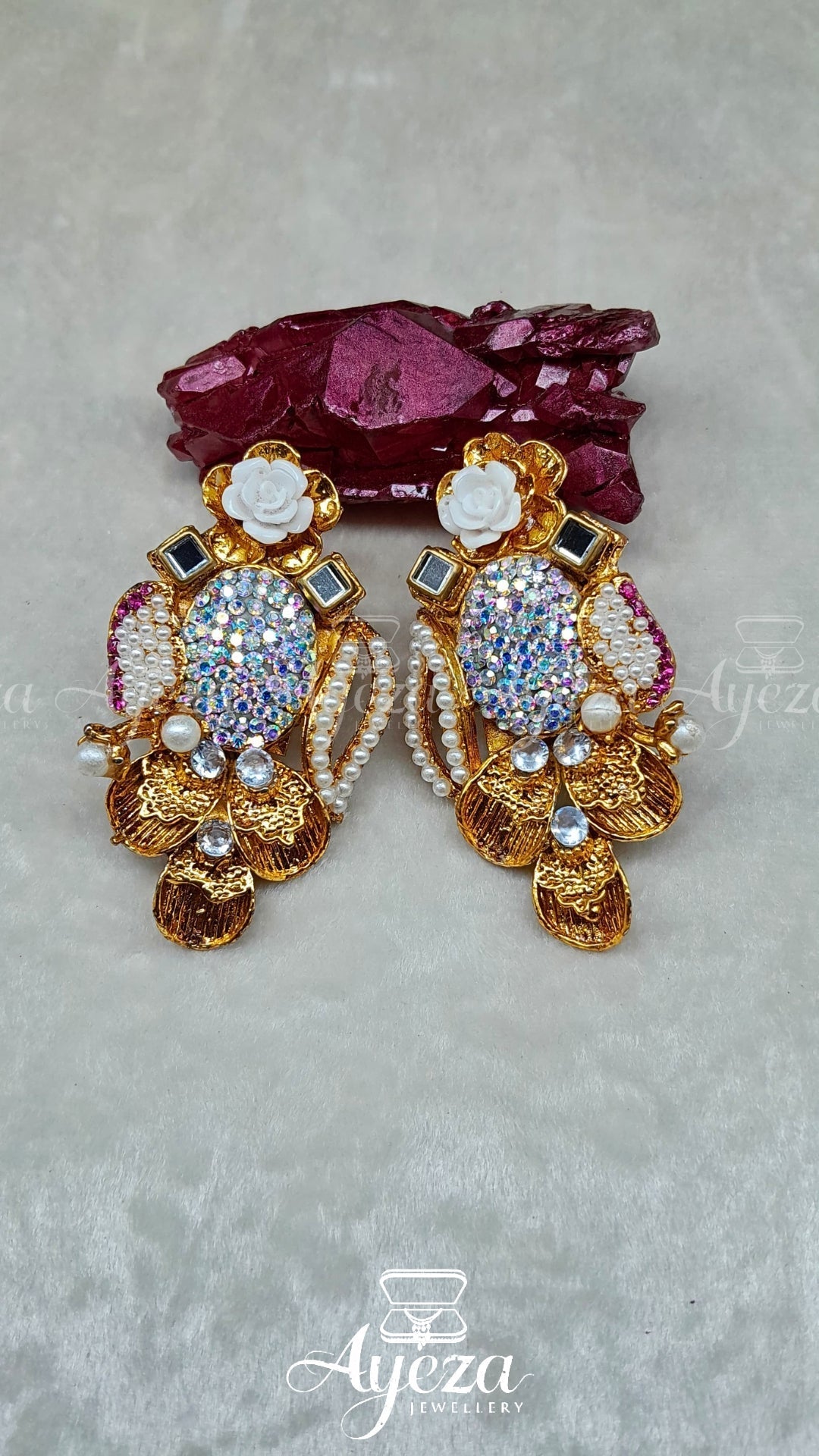 TURKISH DESIGNER STUDS || JEWELLERY BY AYEZA