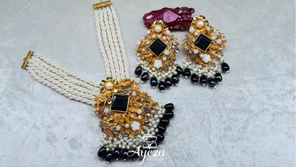 BASRA MOTI CHOWKER SET || JEWELLERY BY AYEZA