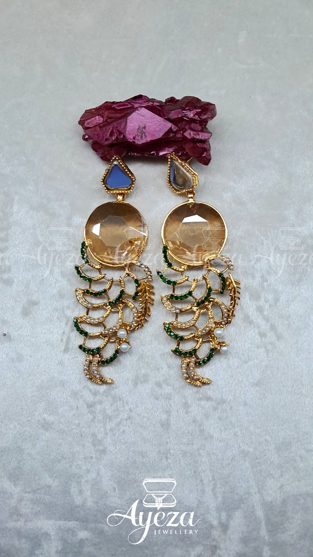 Agate Moderate Earrings | Jewellery by ayeza