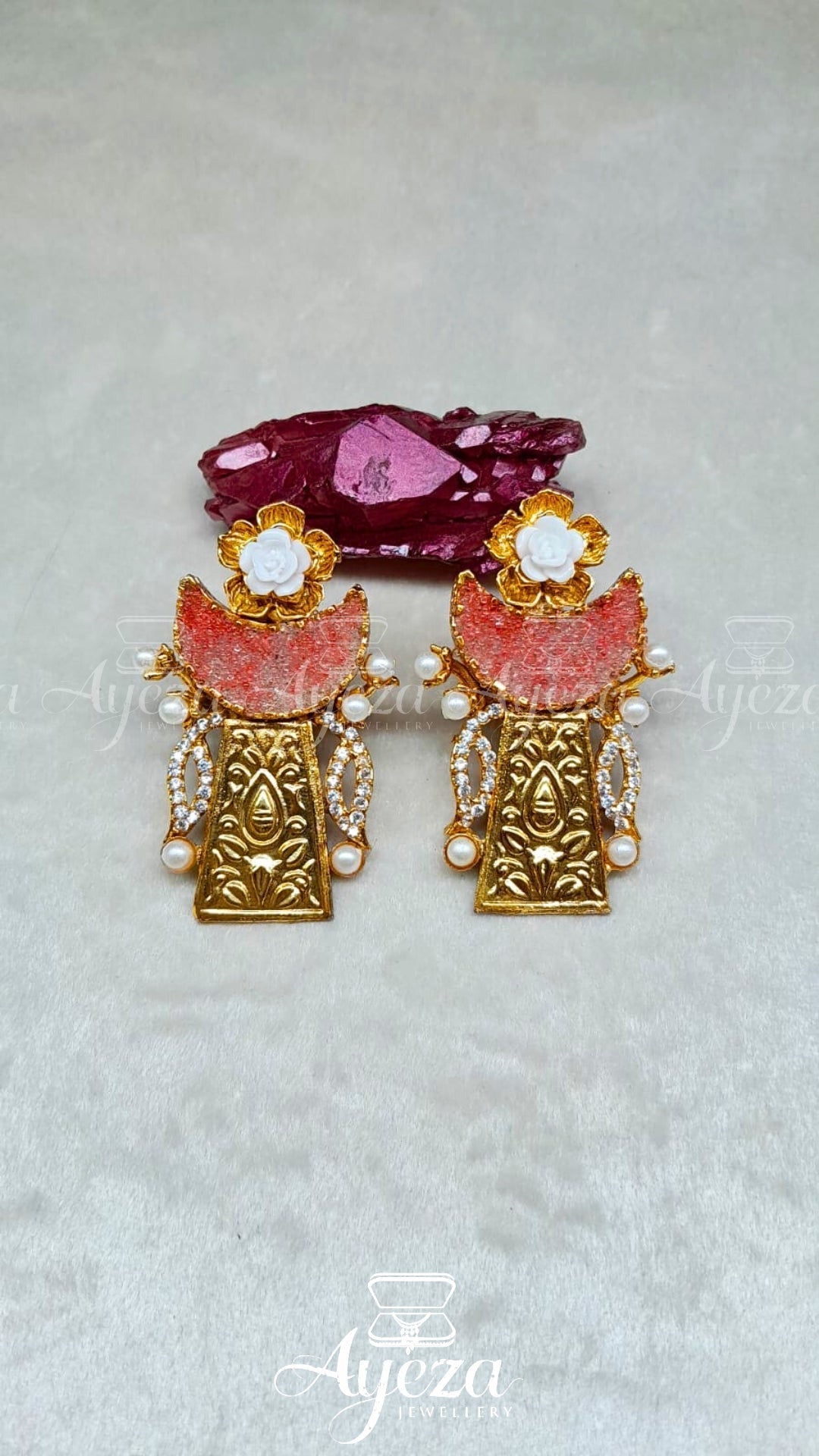 Cyber Grape Crushed Stones | Jewellery by ayeza