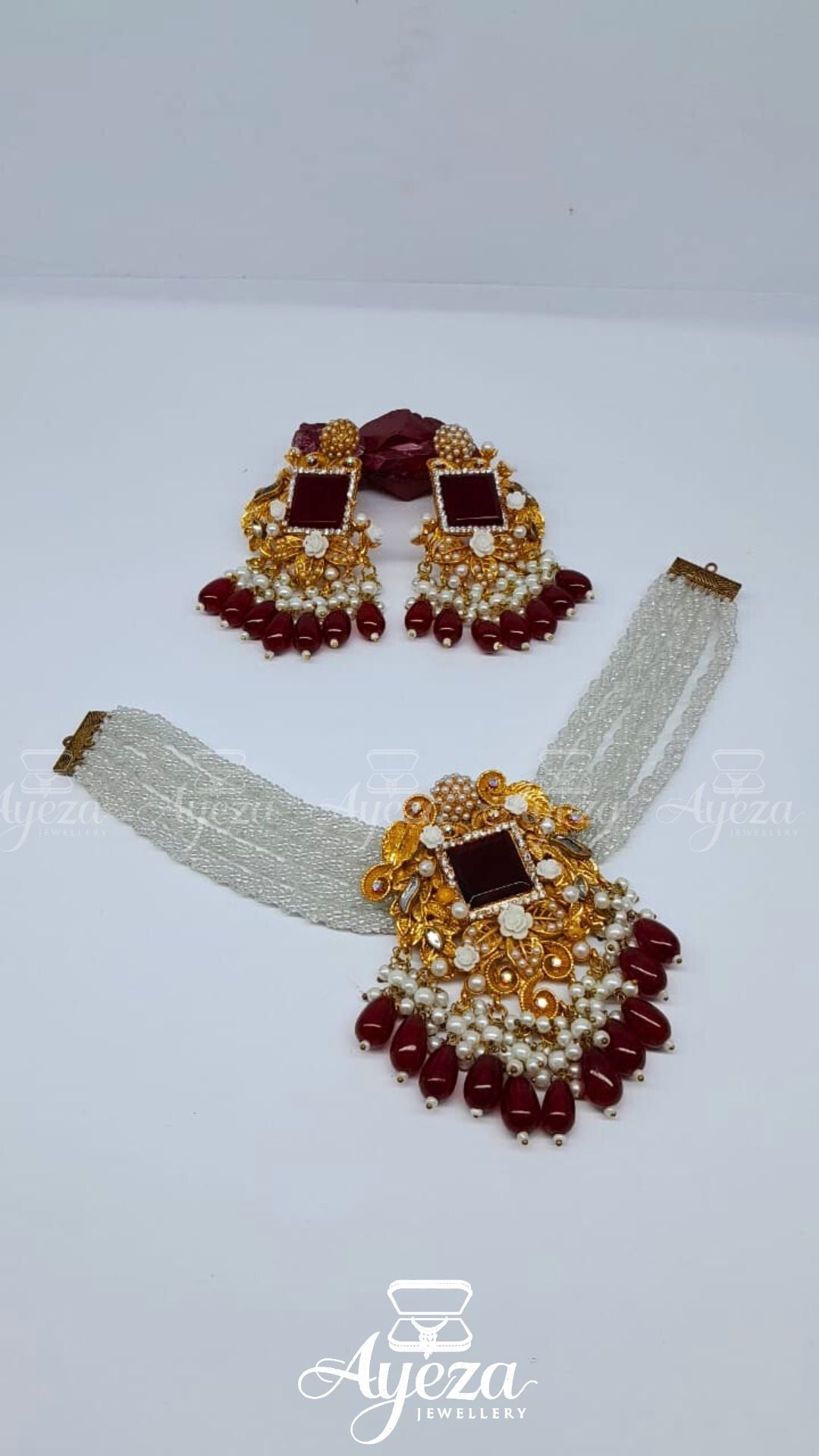 Turkish Style Choker Set | Jewellery By Ayeza