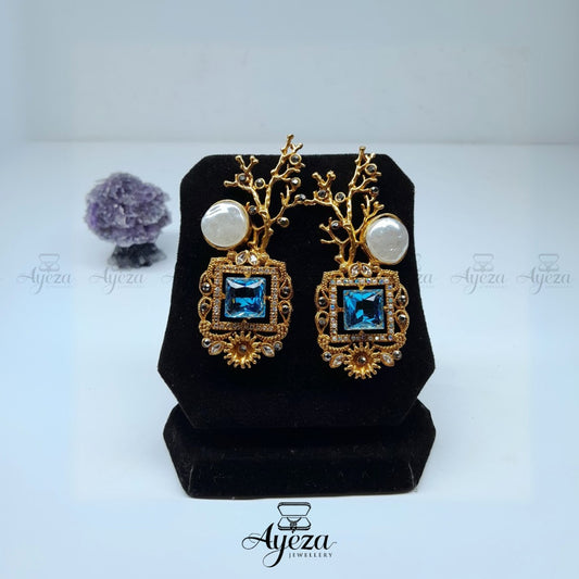 Elegant Mother of Pearl Earrings | Jewellery by ayeza