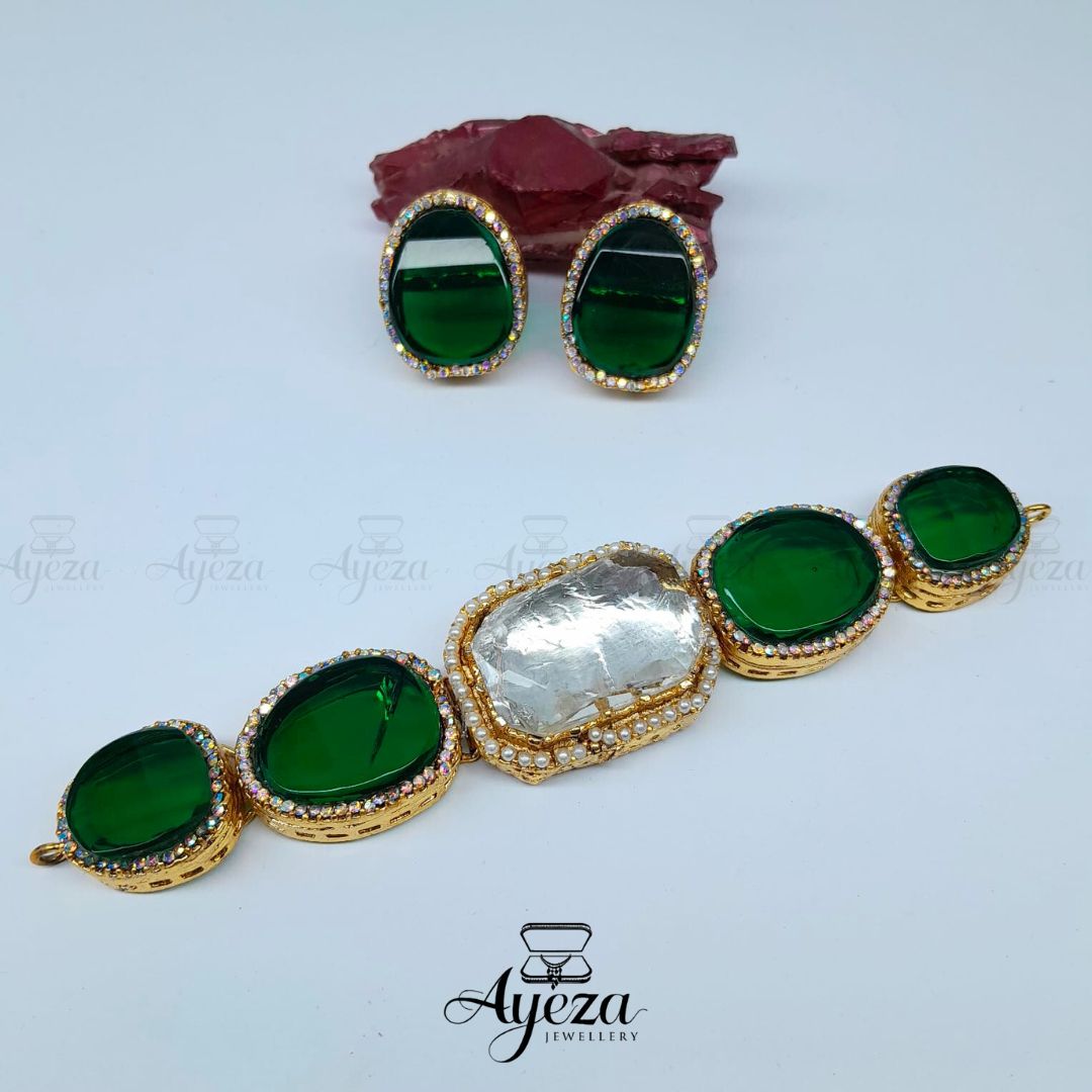 Diamond Polki Set | Jewellery by ayeza