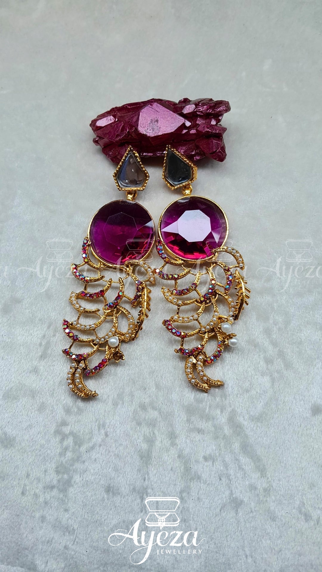 Agate Moderate Earrings | Jewellery by ayeza