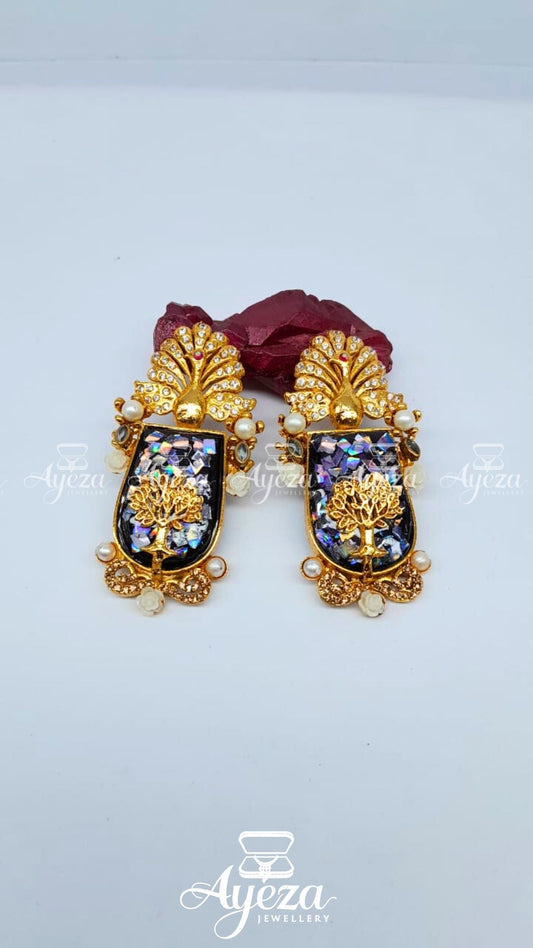 Artistic Rhinestone Earrings | Jewellery by ayeza