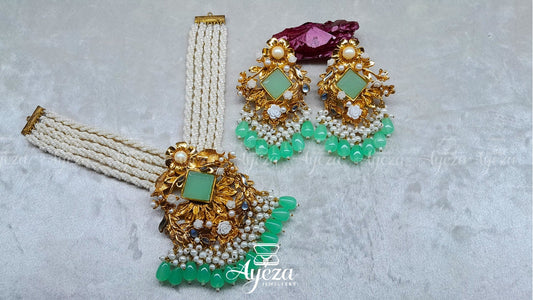 BASRA MOTI CHOWKER SET || JEWELLERY BY AYEZA