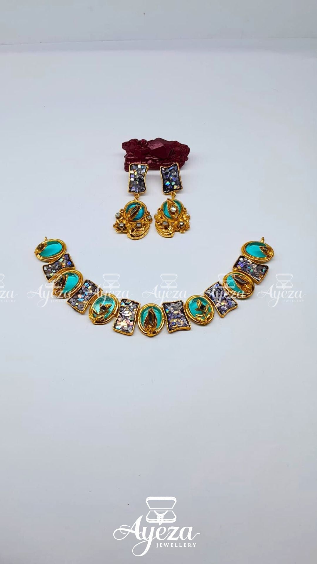 Blue Stone Necklace | Jewellery by ayeza