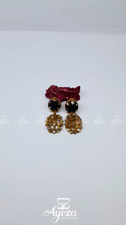 Champagne Black Earrings | Jewellery by ayeza