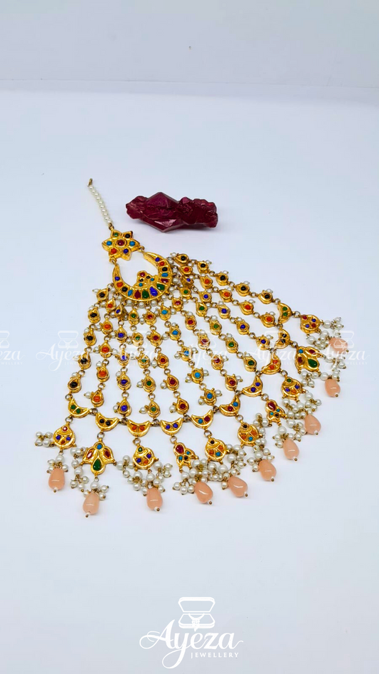 Multi Coloured Bridal Jhoomar | Jewellery By Ayeza