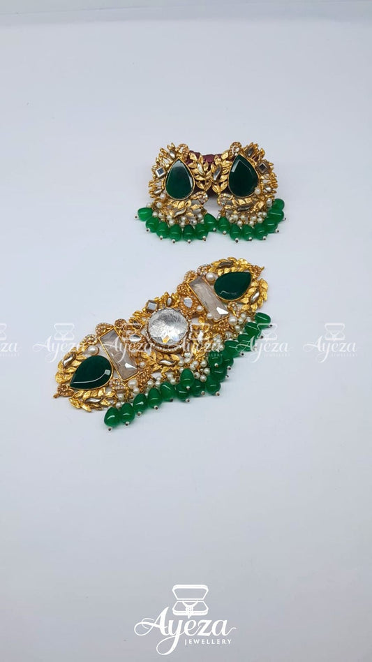 Gold Plated Designer Chokker Set | Jewellery by ayeza